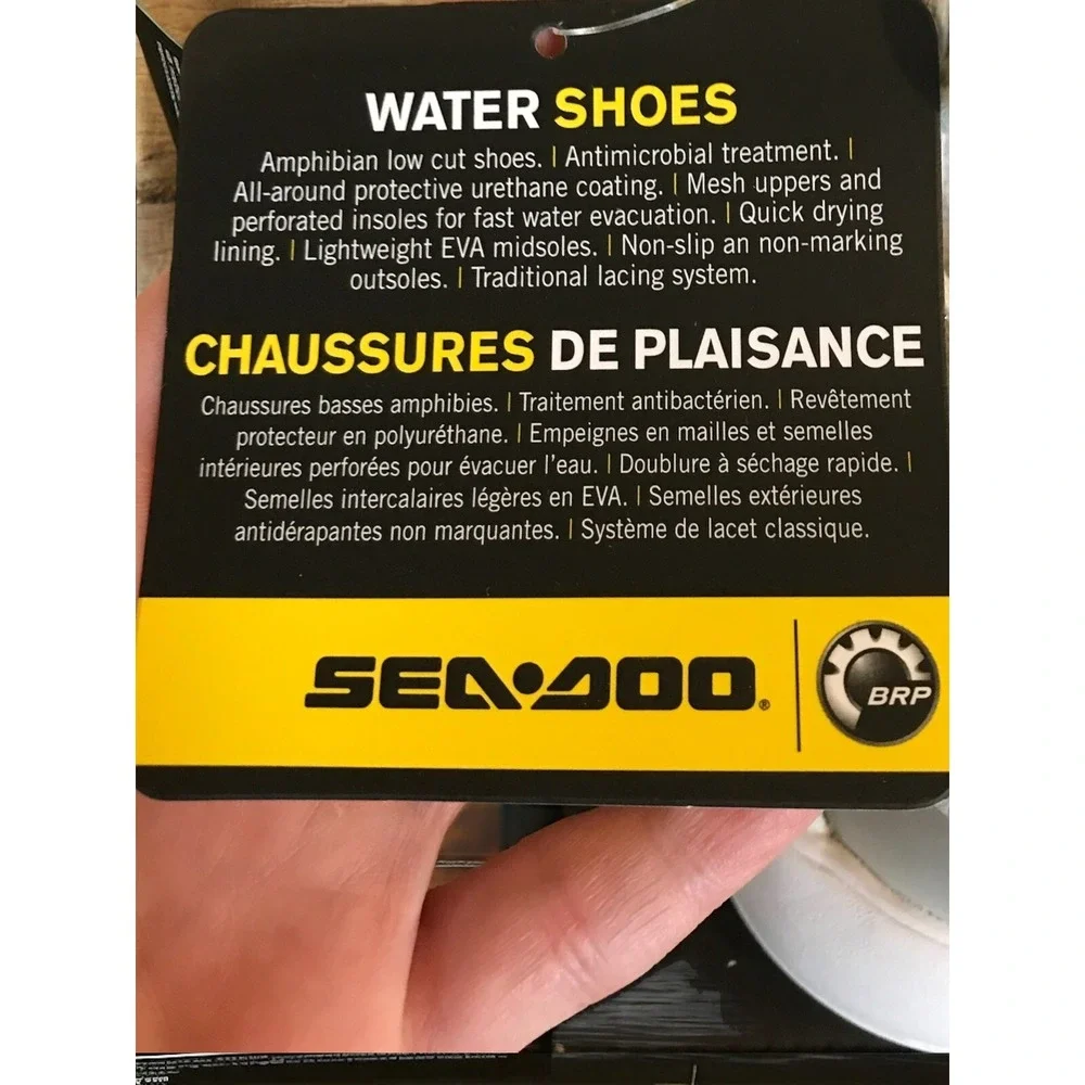 New Sea-Doo Water Shoes - Grey - Mens US Size 11 - Womens US Size 13- 4442593109